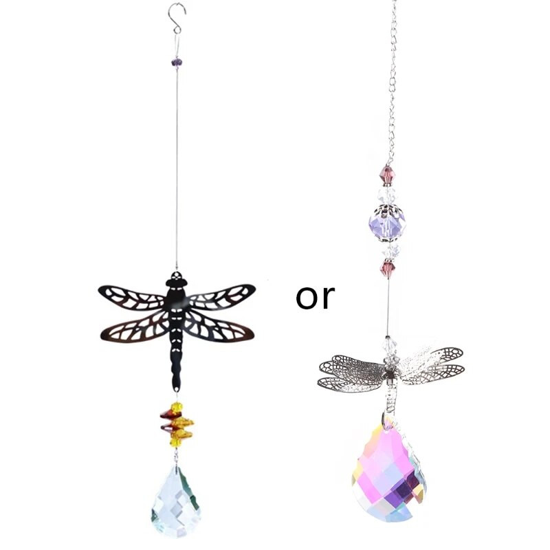 Krištolinis sodas drugelių kolibrių pelėdų eglutėje kabančio papuošalo vėjo varpeliams, skirtas P15F