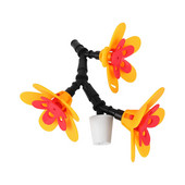 Hrănitoare pentru păsări cu flori Hrănitoare pentru păsări în aer liber Tip sticlă de vin Decorare curte pentru grădină Băutoare pentru păsări Accesorii pentru păsări