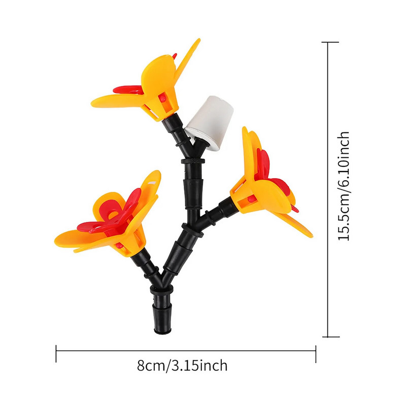 Gėlių kolibrių lesyklėlė lauko paukščių lesyklėlė Vyno butelio tipas Sodo kiemo dekoravimas Kolibrių girtuoklis paukščių priedai