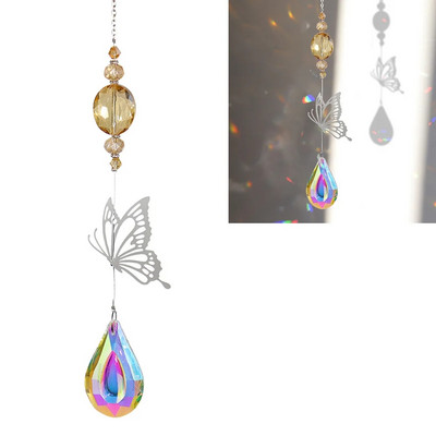 Saulės gaudyklės Kabantys krištolinis gyvybės medis akmens karoliukai prizmė pakabukas amatų vėjo varpeliai langas namų sodo dekoravimas ловец солнца