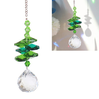 Saulės gaudyklės Kabantys krištolinis gyvybės medis akmens karoliukai prizmė pakabukas amatų vėjo varpeliai langas namų sodo dekoravimas ловец солнца