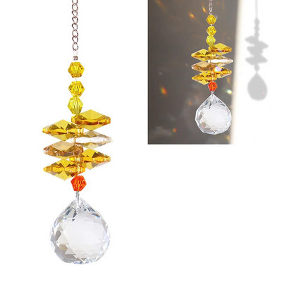Saulės gaudyklės Kabantys krištolinis gyvybės medis akmens karoliukai prizmė pakabukas amatų vėjo varpeliai langas namų sodo dekoravimas ловец солнца