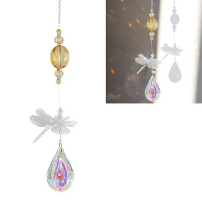 Saulės gaudyklės Kabantys krištolinis gyvybės medis akmens karoliukai prizmė pakabukas amatų vėjo varpeliai langas namų sodo dekoravimas ловец солнца