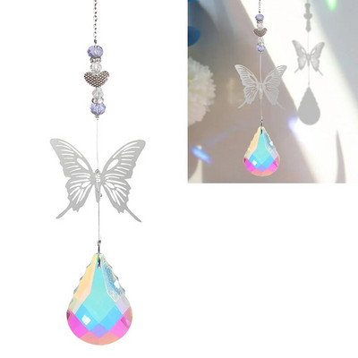 Saulės gaudyklės Kabantys krištolinis gyvybės medis akmens karoliukai prizmė pakabukas amatų vėjo varpeliai langas namų sodo dekoravimas ловец солнца