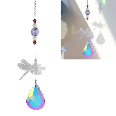 Saulės gaudyklės Kabantys krištolinis gyvybės medis akmens karoliukai prizmė pakabukas amatų vėjo varpeliai langas namų sodo dekoravimas ловец солнца