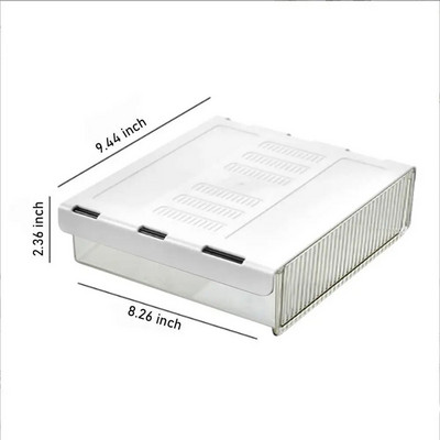 Ladica ispod stola Kutija za pohranu Skrivena Viseća Spavaća soba Spavaonica Ured Ljepljenje stola Bez probijanja Sortiranje dna stola