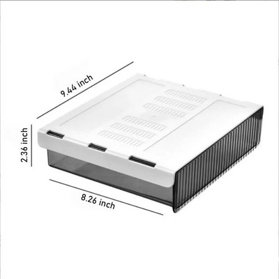 Ladica ispod stola Kutija za pohranu Skrivena Viseća Spavaća soba Spavaonica Ured Ljepljenje stola Bez probijanja Sortiranje dna stola