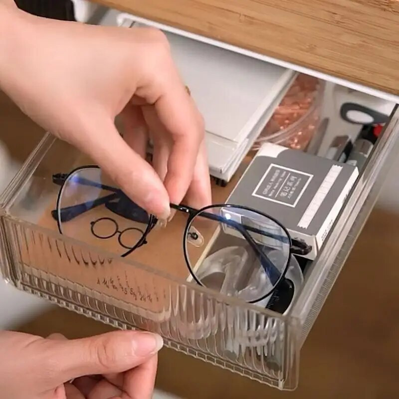 Ladica ispod stola Kutija za pohranu Skrivena Viseća Spavaća soba Spavaonica Ured Ljepljenje stola Bez probijanja Sortiranje dna stola