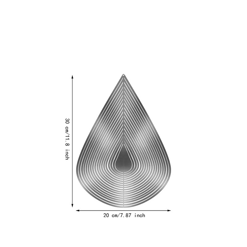 Nerūdijančio plieno stereofoninis besisukantis metalinis vėjo varpelis vėjo suktukas Undefined vėjo varpeliai ir dekoracijos Kabantys vėjai lauke #t2g