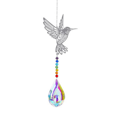 Crystal Sunce Moon Catcher Celestial Rainbow Maker Auto Prizma Prozor Viseći Ručno izrađeni kućni luster Dekor Wind Chime Privjesak Poklon