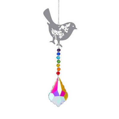 Crystal Sunce Moon Catcher Celestial Rainbow Maker Auto Prizma Prozor Viseći Ručno izrađeni kućni luster Dekor Wind Chime Privjesak Poklon