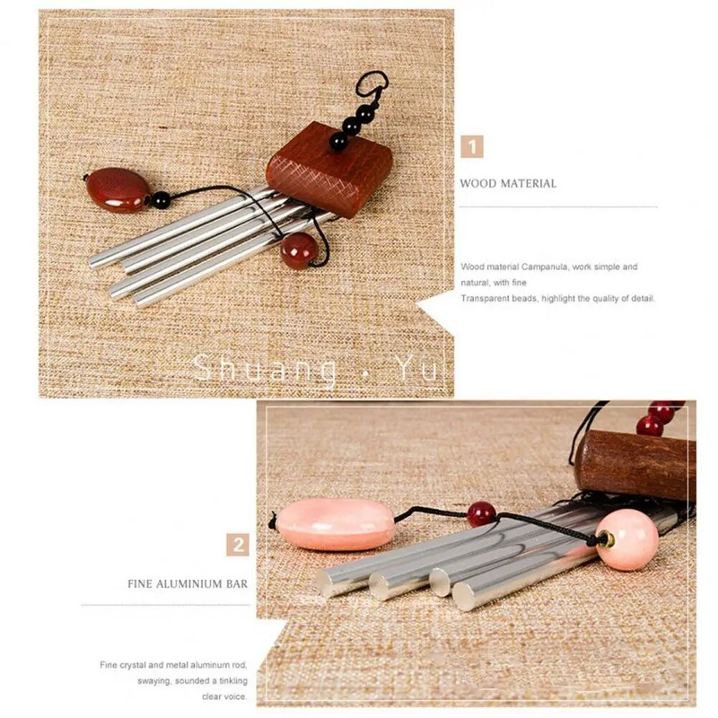 Vėjo varpeliai, dekoratyviniai kabantys dizainai, elegantiški vamzdžiai, vėjo varpeliai, pakabinami prie sienų dekoracijos patalpose