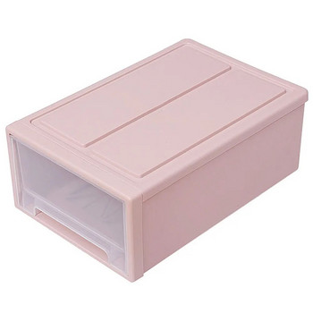 S Οικιακό πλαστικό διαφανές στοιβαζόμενο κουτί αποθήκευσης συρταριού Organizer δοχείου Ящик для хранения