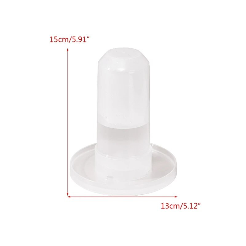 Kana kodulindude läbipaistva disainiga söödaämber õues, praktiline lindude söötja jook, plastikust seemne- ja veejaotur