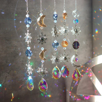 Колекция Crystal Light Висулка Издръжлив висящ ловец на слънчева светлина Кристални отразяващи бижута Прозорец Външна градинска декорация
