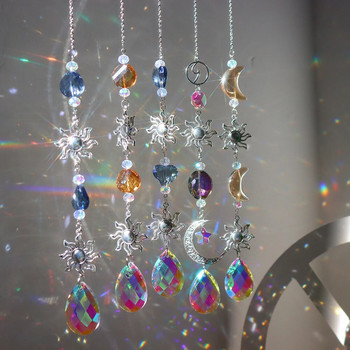Колекция Crystal Light Висулка Издръжлив висящ ловец на слънчева светлина Кристални отразяващи бижута Прозорец Външна градинска декорация