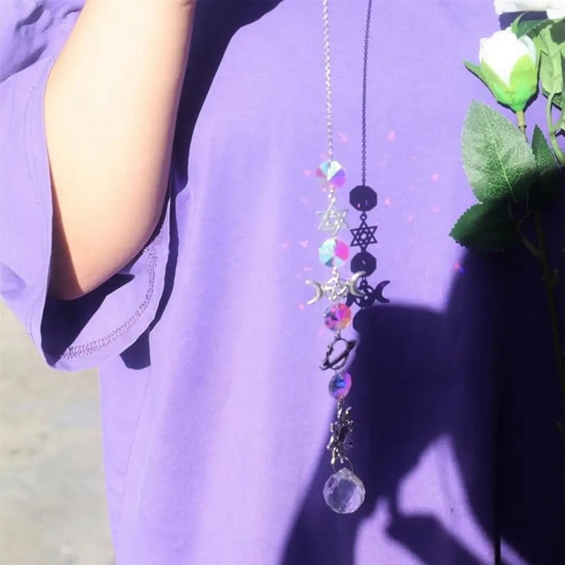 Crystal Wind Chimes Hvatači sunca Viseći privjesak Hvatajući nakit Wind Chimes za kućni vrt Vjenčanje Dekoracija vrta