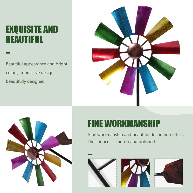 Geležinis menas vėjo malūnas, sodas, žemė, įterpiamas vėjo malūnas, lauko sukamasis vėjo malūnas, Skulptūra, statula, vėtrungė