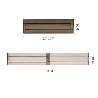1/2 db állítható deszka fiókelválasztó válaszfal Tartós tároló rendszerező visszahúzható elválasztó gardrób szekrény kellékekhez