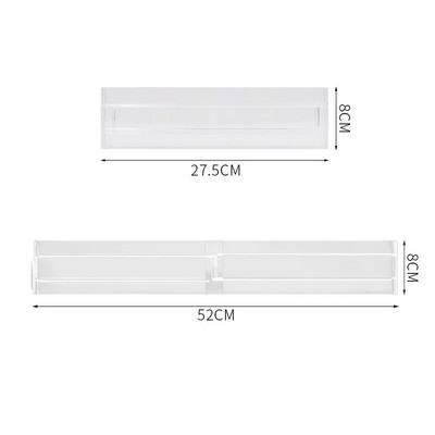 1/2 db állítható deszka fiókelválasztó válaszfal Tartós tároló rendszerező visszahúzható elválasztó gardrób szekrény kellékekhez