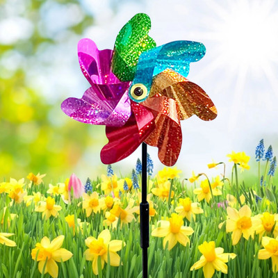 Spinner respingător pentru păsări, roți holografice, reflectorizante, descurajare, protejează plante de grădină, flori, decorațiuni de peluză