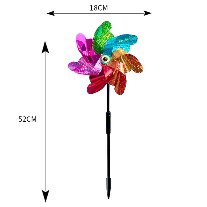 Paukščius atbaidantis suktukas, atspindintis blizgantis holografinis ratukai, apsaugantis sodo augalus, gėlių sodo vejos dekoravimas