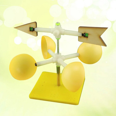 Girouță Vânt Jucării pentru știință pentru copii Kitstation Girute Giruță Diy Moara de vânt Acoperiș Asamblare Model Instrumente Grădină științifică