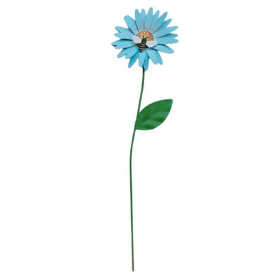 Mile decorative de grădină Mile florale din metal rezistente la rugină Ornament de țeapă de flori de fier rezistent la apă Decorare pentru curte în aer liber