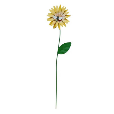 Mile decorative de grădină Mile florale din metal rezistente la rugină Ornament de țeapă de flori de fier rezistent la apă Decorare pentru curte în aer liber