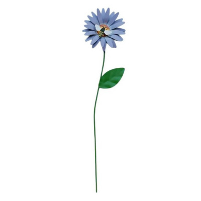 Mile decorative de grădină Mile florale din metal rezistente la rugină Ornament de țeapă de flori de fier rezistent la apă Decorare pentru curte în aer liber