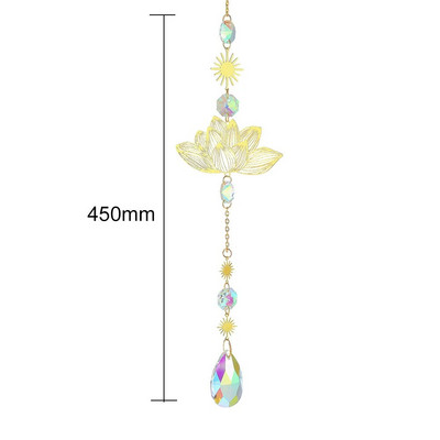 Clopoțel de vânt cu fulg de zăpadă Sun Catcher Diamond Prisme Pandantiv Vise Curcubeu Chaser Hanging Home Garden Decor Windchime