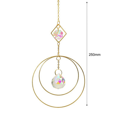 Clopoțel de vânt cu fulg de zăpadă Sun Catcher Diamond Prisme Pandantiv Vise Curcubeu Chaser Hanging Home Garden Decor Windchime