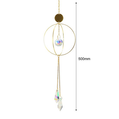 Clopoțel de vânt cu fulg de zăpadă Sun Catcher Diamond Prisme Pandantiv Vise Curcubeu Chaser Hanging Home Garden Decor Windchime