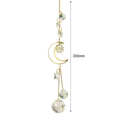 Clopoțel de vânt cu fulg de zăpadă Sun Catcher Diamond Prisme Pandantiv Vise Curcubeu Chaser Hanging Home Garden Decor Windchime