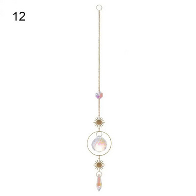 Saulės gaudyklės ornamentas Puikus spalvingas pakabinamas ant sienos Saulės gaudytojas prizmės rutulys Patvarus lango prizmės ornamentas bendrabučiui