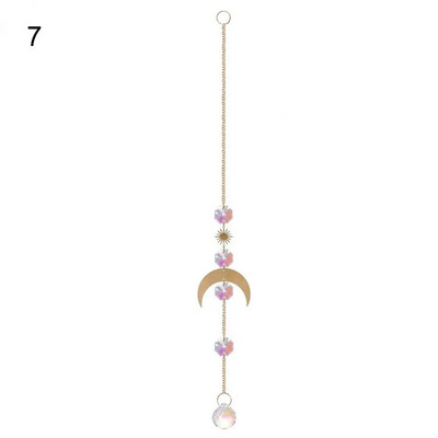 Saulės gaudyklės ornamentas Puikus spalvingas pakabinamas ant sienos Saulės gaudytojas prizmės rutulys Patvarus lango prizmės ornamentas bendrabučiui