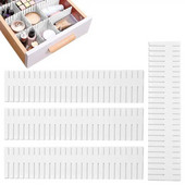 4kom Ladica Pregrada Duboko podesiva i spojiva Komoda Separator DIY Organizatori za kupaonicu Kuhinja Ormar Odlaganje odjeće