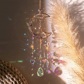 Bricolaj pandantiv de soare ametist prinzător de soare cristal soare de prindere de lumină pandantiv ornamente de ametist agățat picătură în aer liber decor acasă