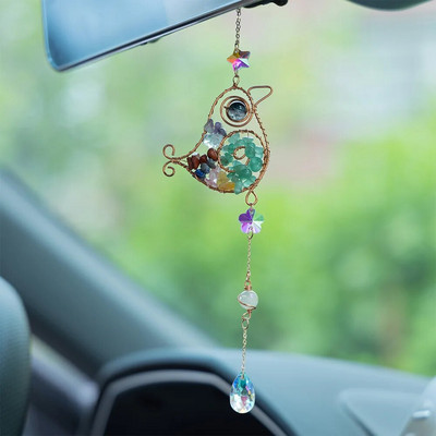 Bricolaj pandantiv de soare ametist prinzător de soare cristal soare de prindere de lumină pandantiv ornamente de ametist agățat picătură în aer liber decor acasă