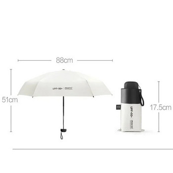 Мини дамски джобен малък чадър Anti UV Paraguas Sun Umbrella Rain Windproof Light Сгъваеми преносими чадъри за момче момиче