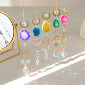 Ornament de agățat de cristal pentru agățat de soare. Pandantive colorate de vânt, prismă curcubeu, clopoțel pentru fereastră, agățator de soare, pentru grădină, pentru decorarea mașinii, chakra