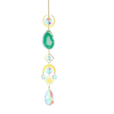 Ornament de agățat de cristal pentru agățat de soare. Pandantive colorate de vânt, prismă curcubeu, clopoțel pentru fereastră, agățator de soare, pentru grădină, pentru decorarea mașinii, chakra
