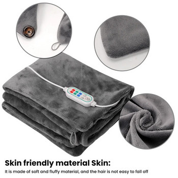 USB Електрическо отоплително одеяло Топъл отоплителен шал 3 настройки на топлината с функция за синхронизиране Електрическо отоплително одеяло Зимен по-топъл шал