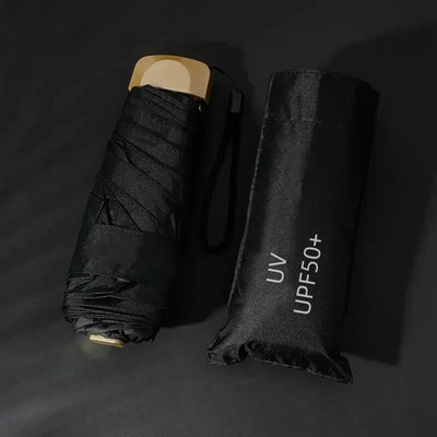 Mini suncobran Mali džepni kišobran Putni kišobran Sklopivi kišobran od vinila UV zaštita Džepni suncobran Kapsula za suncobran
