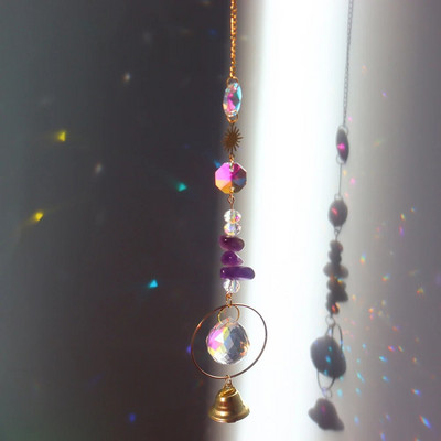 Kristalna zvijezda Heksagon Dijamantne prizme Viseći Rainbow Chaser Dodaci za osvjetljenje za prozorske zavjese Privjesak Dekoracija kućnog vrta