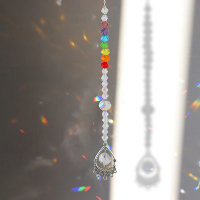 Kristalna zvijezda Heksagon Dijamantne prizme Viseći Rainbow Chaser Dodaci za osvjetljenje za prozorske zavjese Privjesak Dekoracija kućnog vrta