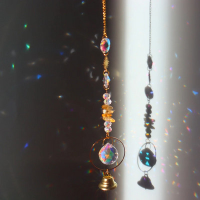 Kristalna zvijezda Heksagon Dijamantne prizme Viseći Rainbow Chaser Dodaci za osvjetljenje za prozorske zavjese Privjesak Dekoracija kućnog vrta