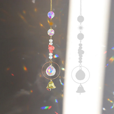 Kristalna zvijezda Heksagon Dijamantne prizme Viseći Rainbow Chaser Dodaci za osvjetljenje za prozorske zavjese Privjesak Dekoracija kućnog vrta