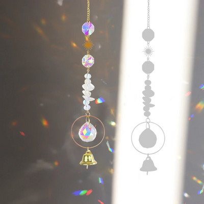 Kristalna zvijezda Heksagon Dijamantne prizme Viseći Rainbow Chaser Dodaci za osvjetljenje za prozorske zavjese Privjesak Dekoracija kućnog vrta