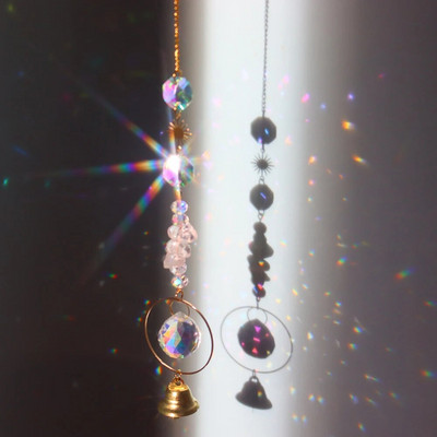 Kristalna zvijezda Heksagon Dijamantne prizme Viseći Rainbow Chaser Dodaci za osvjetljenje za prozorske zavjese Privjesak Dekoracija kućnog vrta